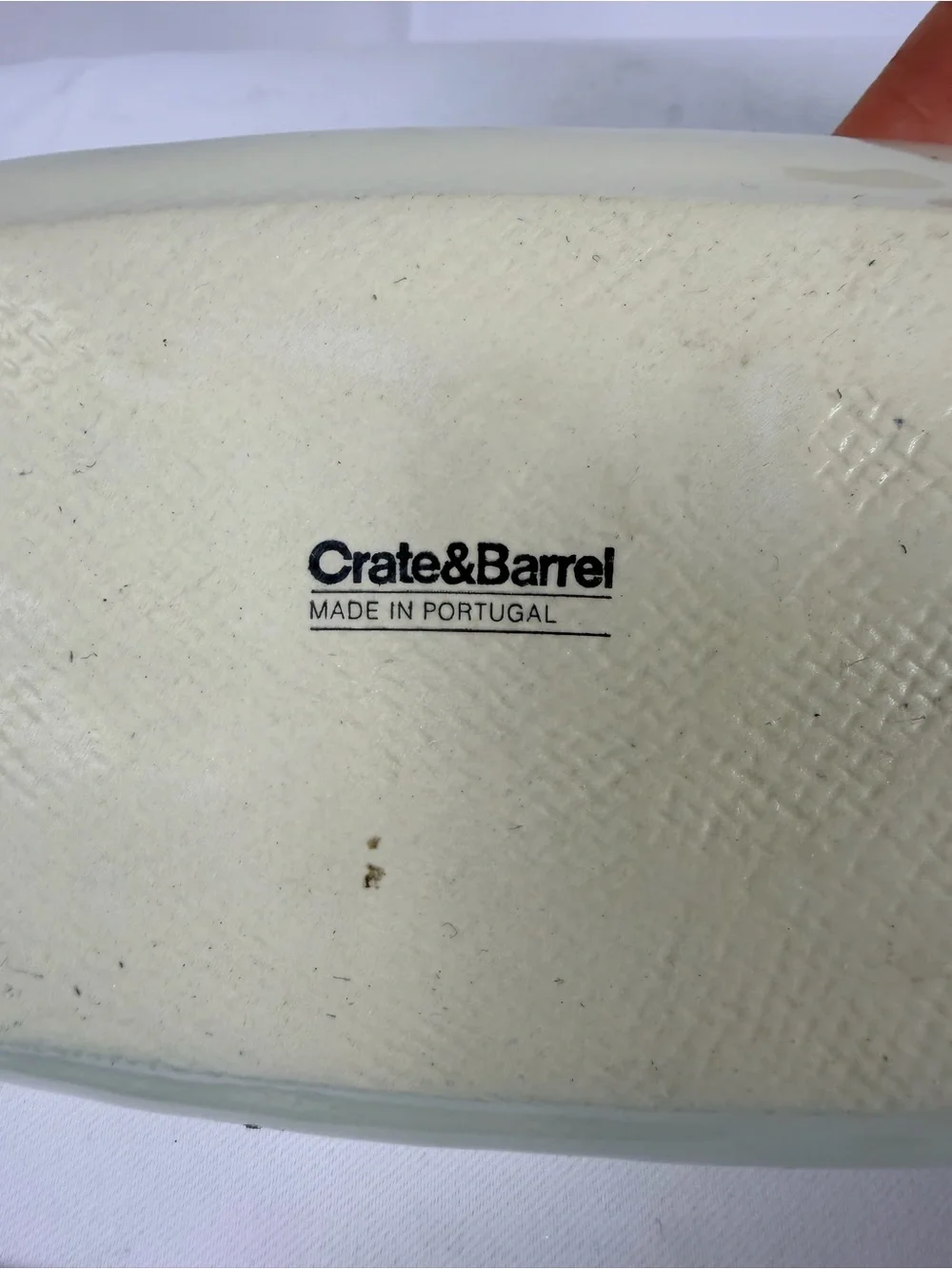 CRATE & BARREL Large Ceramic Dish Platter Fish Tropical Large Plate Nautical
